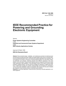 IEEE Recommended Practice for Power Engineering and Gounding Electronic Equipment