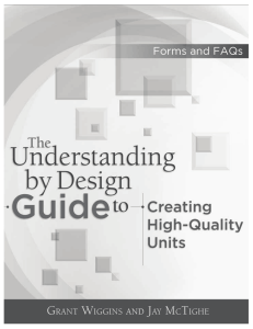 Preview of The Understanding by Design Guide for Creating High Quality Units