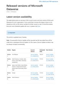 Last updates for Dynamics 365