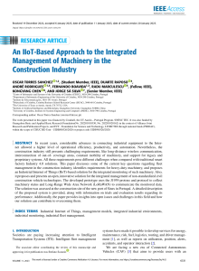 An IIoT-Based Approach to the Integrated Management of Machinery in the Construction Industry
