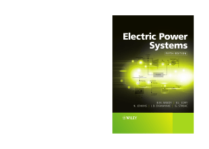 Electric Power Systems Electric Power Sy