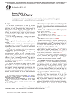 ASTM E0709 21 - Standard Guide for Magnetic Particle Testing