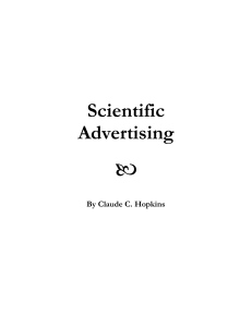 Claude C. Hopkins - Scientific Advertising
