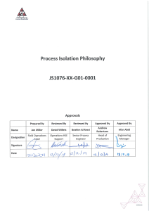 Process Isolation Philosophy 