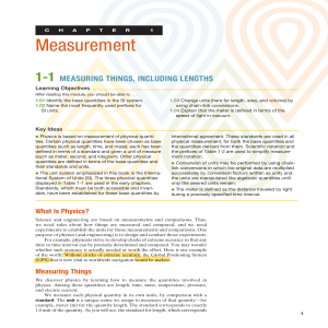 Chapter 1 Measurement