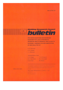 Welding Research Council Bulletin 537: Stress Analysis