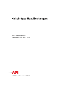 API 663 2014 hairpintype heat exchangers