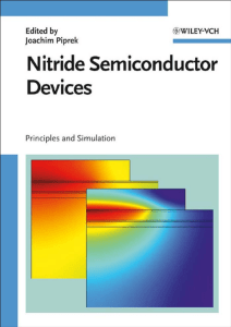 Nitride Semiconductor Devices: Principles & Simulation