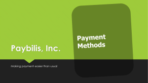 Paybilis - Payment Methods