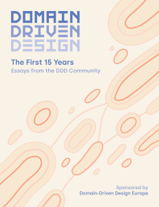 Domain-Driven Design The First 15 Years by DDD Community