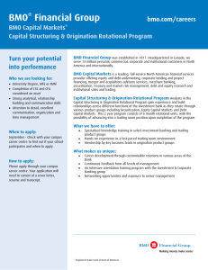 Capital Structuring Origination Rotational Program Flyer