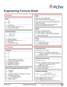 IED-Review Engineering Formula Sheet