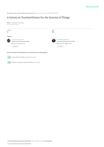 A Survey on Trustworthiness for the Internet of Things (2) (1)