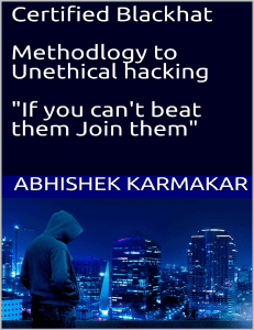 Certified Blackhat Methodology to unethical hacking
