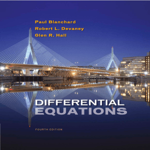 Differential Equations  4th edition