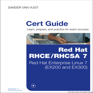 Sander van Vugt - Red Hat RHCSA-RHCE 7 Cert Guide  Red Hat Enterprise Linux 7 (EX200 and EX300) - 2016