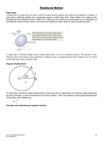 Mechanics-3 rotational motion