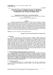 The Planning and Digital Design for Welding Produc