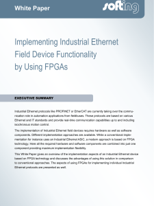 White Paper: Implementing Industrial Ethernet Field Device Functionality by Using FPGAs