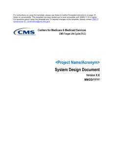 System Design Document Template