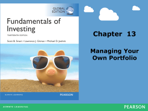 Managing Your Own Portfolio: Asset Allocation & Performance