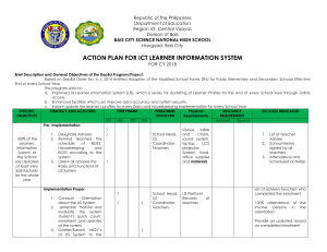 ACTION PLAN FOR LIS cy