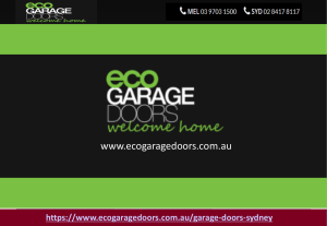 Garage Doors Sydney