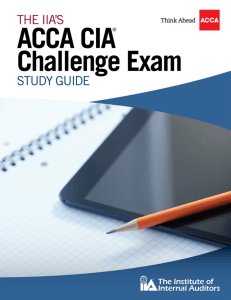 ACCA CIA Challenge Exam Study Guide