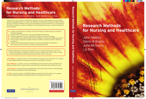 Research Methods for Nursing and Healthcare John Maltby z lib org