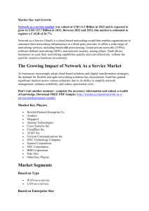 Network As a Service Market