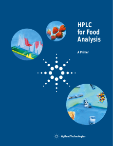 HPLC FOR FOOD ANALYSIS