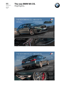 The new BMW M5 CS – Highlights.