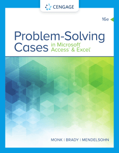 Problem Solving Cases In Microsoft Access  Excel (Ellen Monk, Joseph Brady, Emilio Mendelsohn) (Z-Library)