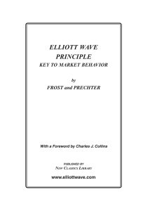 Elliott Wave Principle: Market Behavior Book Cover