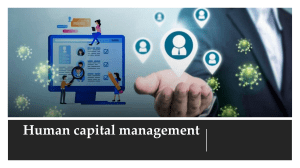 Human Capital Management  Summary