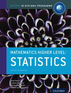 Mathematics HL - OPTION - Statistics - Course Companion - Oxford 2014