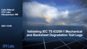 Validating IEC TS 63209 - Colin Sillerud