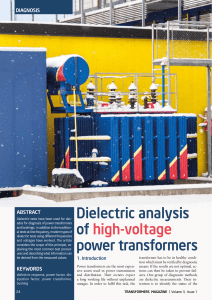 Dielectric analysis of HV power transformers