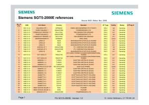 SEM-10-053h Siemens SGT5 2000E References