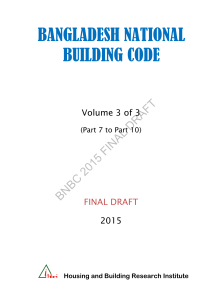 Bangladesh National Building Code-2015  Vol 3 3 (Draft)