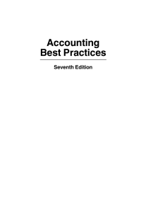Accounting Best Practices, Seventh Edition (Steven M. Bragg(auth.)) (Z-Library)