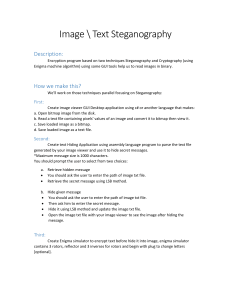 image-text Steganography
