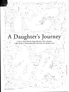 A Daughter's Journey--Washingtonian Magazine