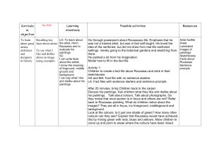 Rousseau EXAMPLE PLANNING