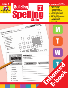 Building Spelling Skills Daily Practice Grade 4-2708i