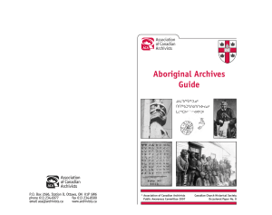 2007 aboriginalarchivesguide