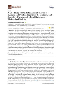 A DFT Study on the Redox Active Behavior of Carbene and Pyridine Ligands in the Oxidative and Reductive Quenching Cycles of Ruthenium Photoredox Catalysts