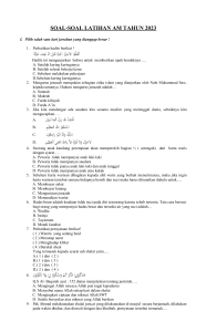 SOAL Latihan AM Tahun 2023