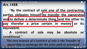 Law on sales