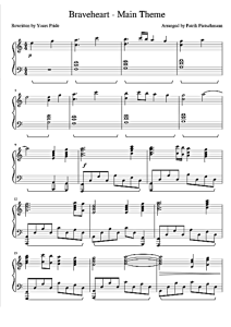 pdfcoffee.com patrik-pietschmann-braveheart-piano-solo-in-a-minor-pdf-free